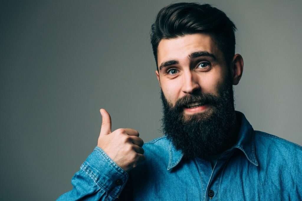 A man with a Medium Beard Style